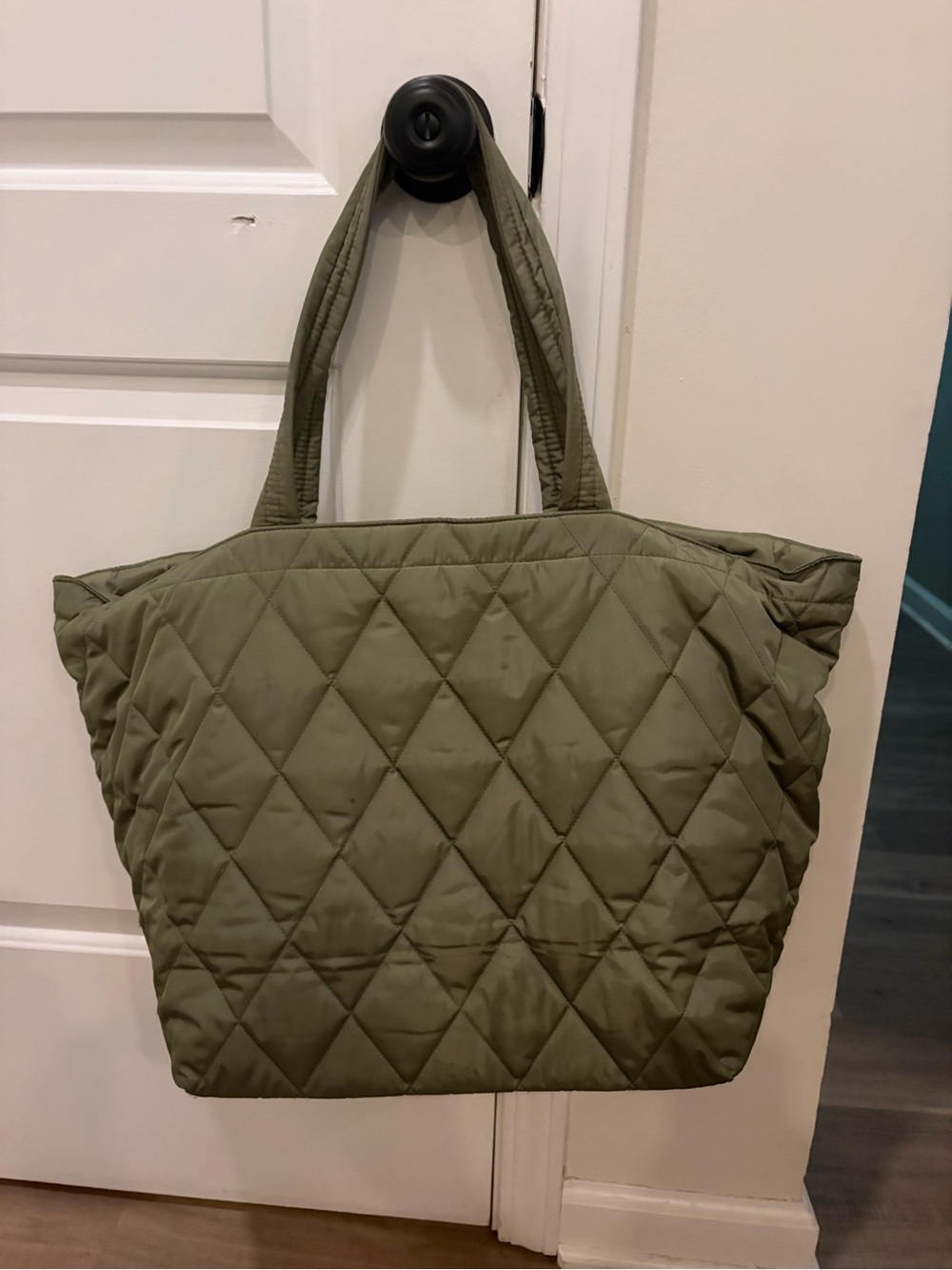 Vera Bradley Quilted Olive Green Tote